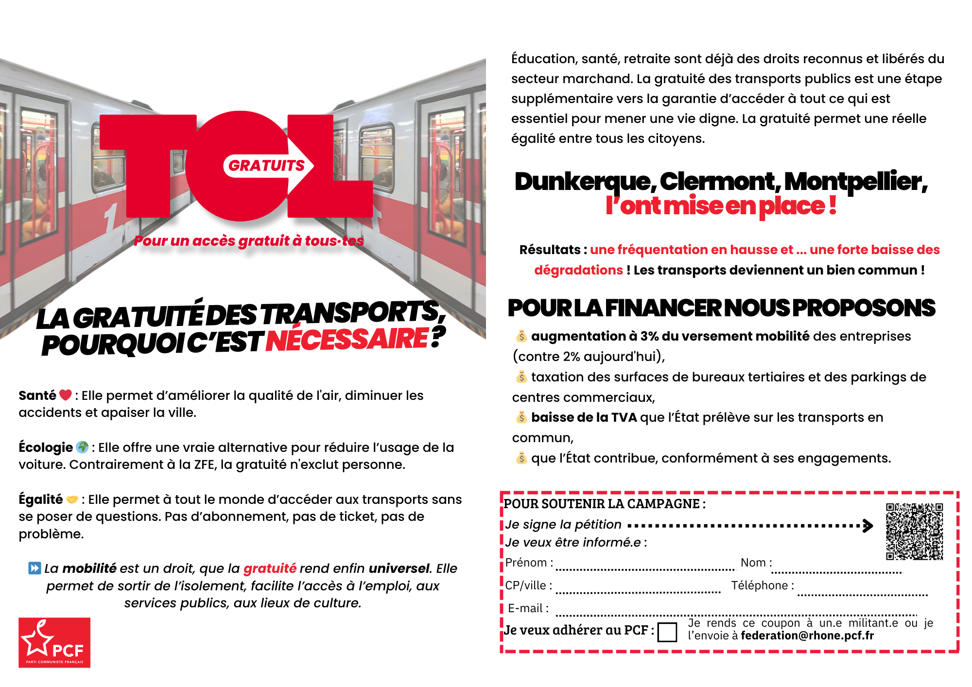 La gratuité des transports : pourquoi c'est nécessaire ?